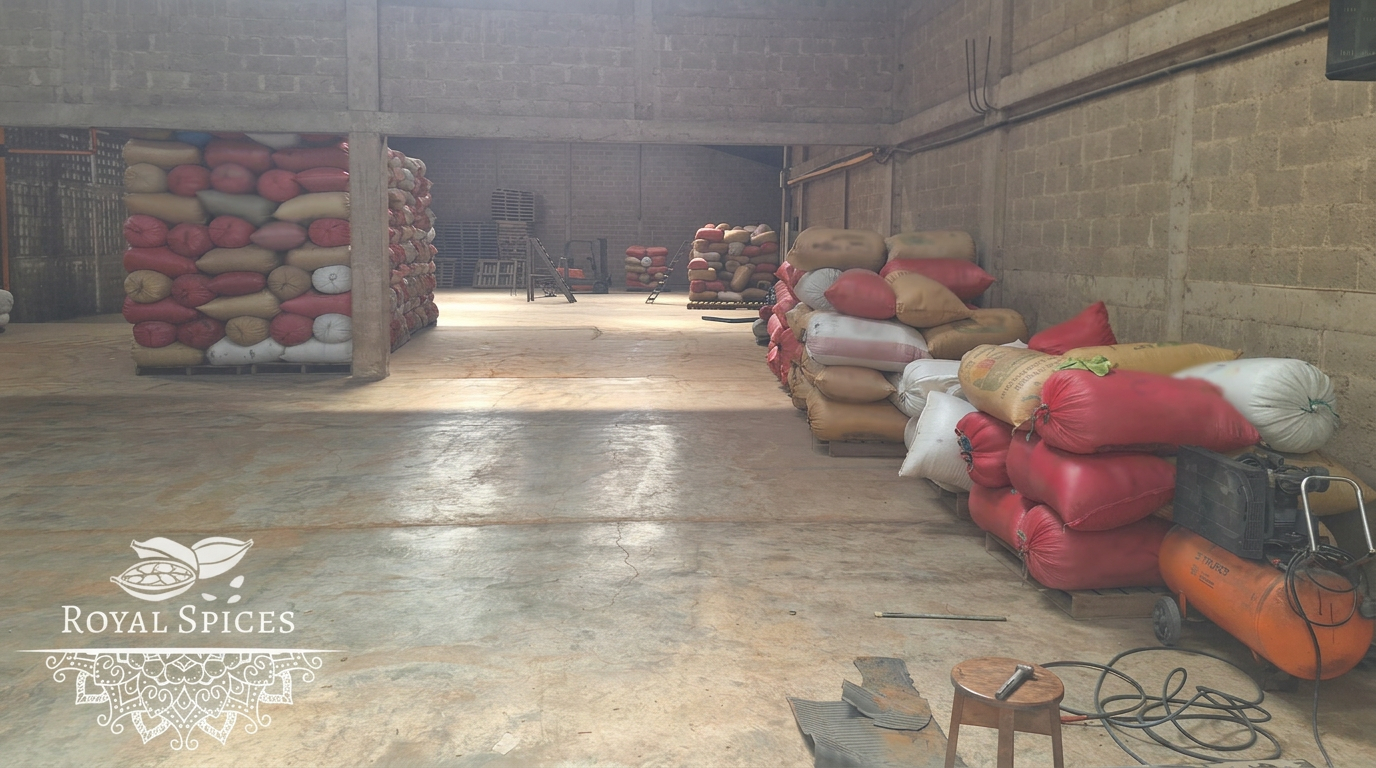 Royal Spices — Warehouse overview
